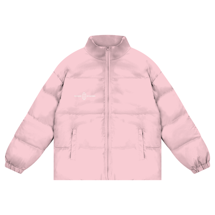 Unisex Zipper Puffer Coat