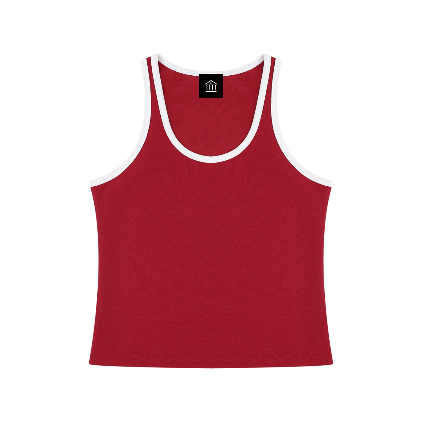 Women's Color Block Cropped Tank Top