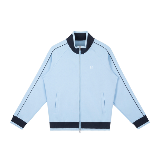 Raglan Sleeve Zip Track Jacket powder blue