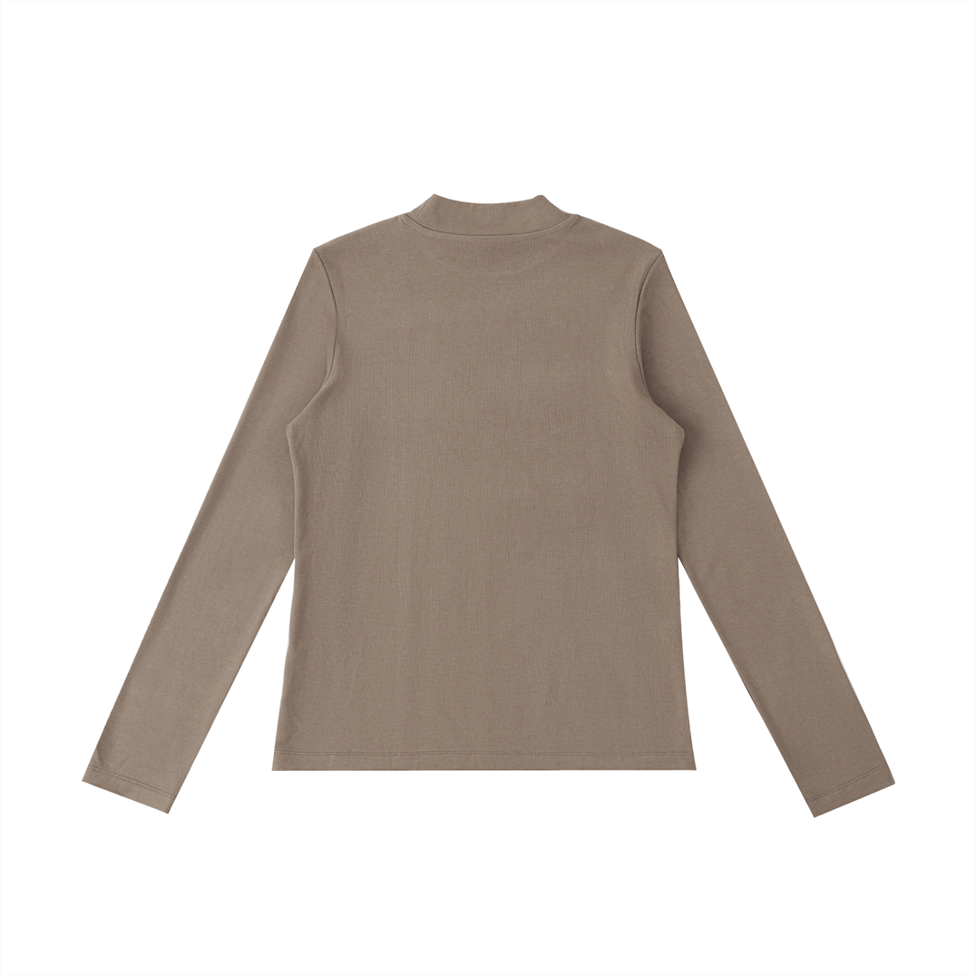 Mock Neck Long Sleeve T-Shirt