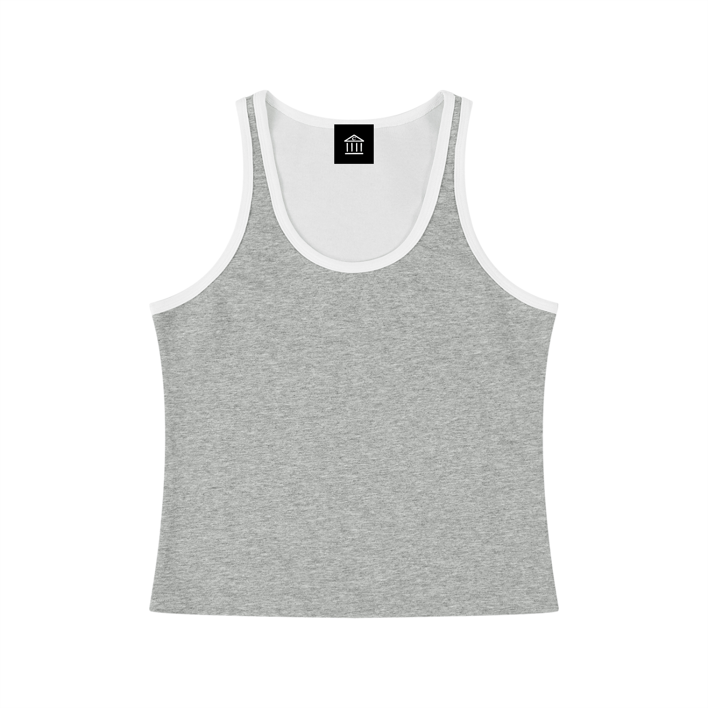 Women's Color Block Cropped Tank Top