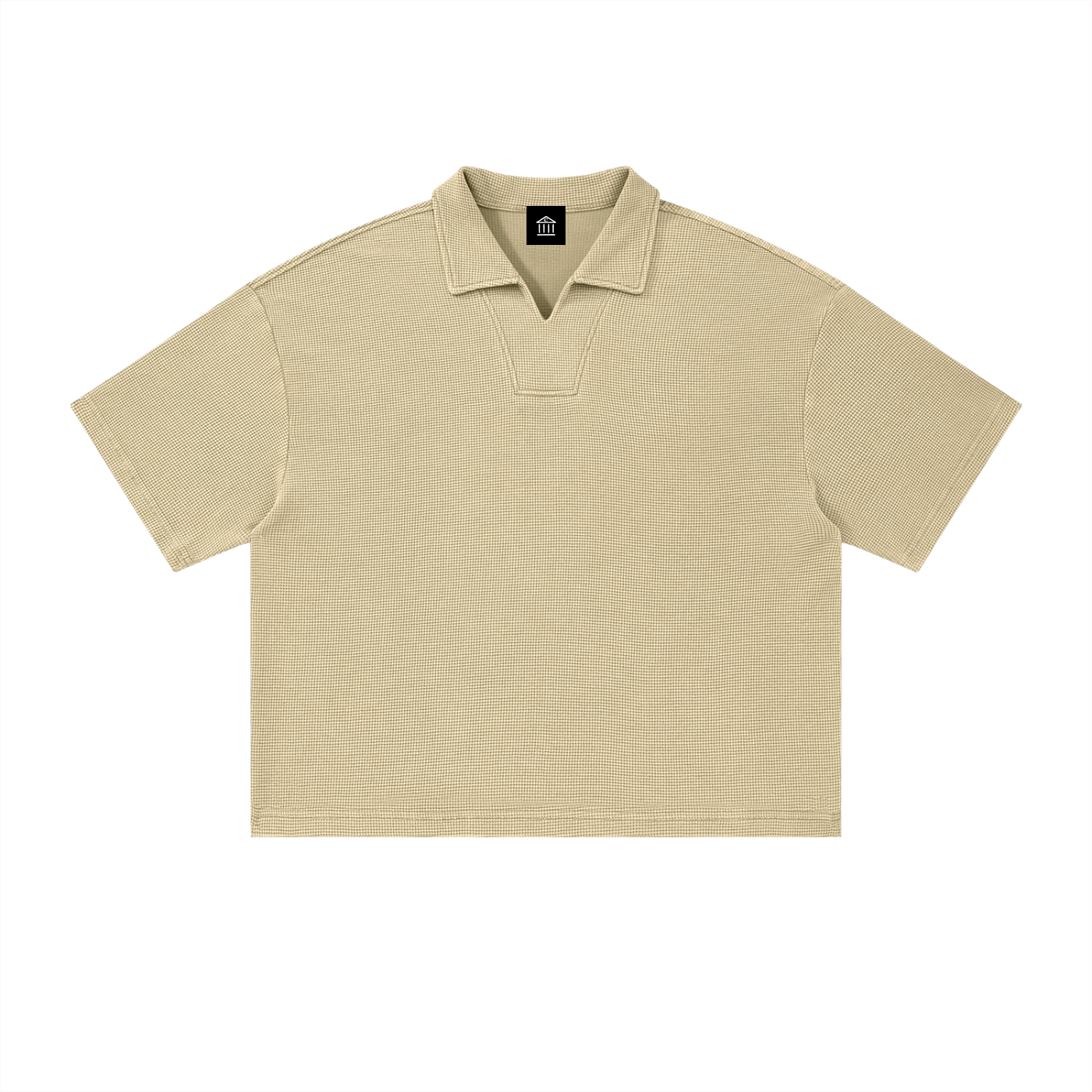 Unisex Vintage Wash Boxy Polo Shirt