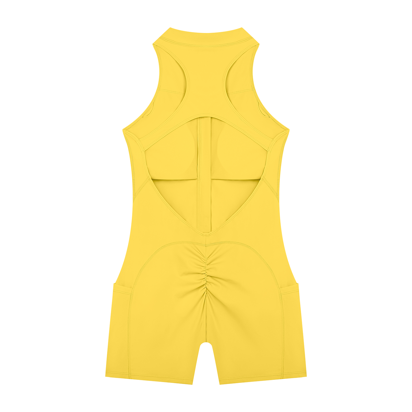 Quarter-Zip Yoga Romper