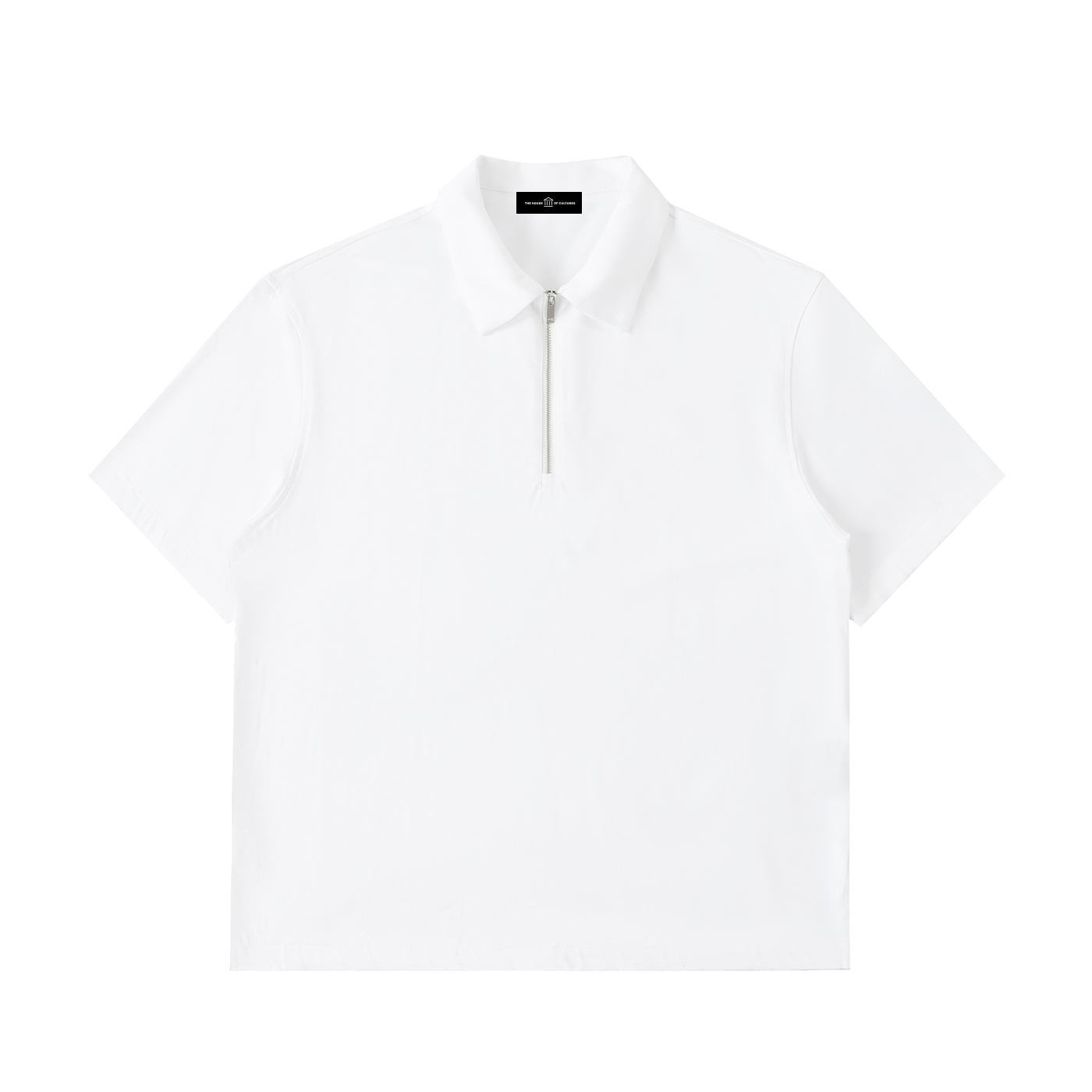Half-Zip Cotton Polo Shirt