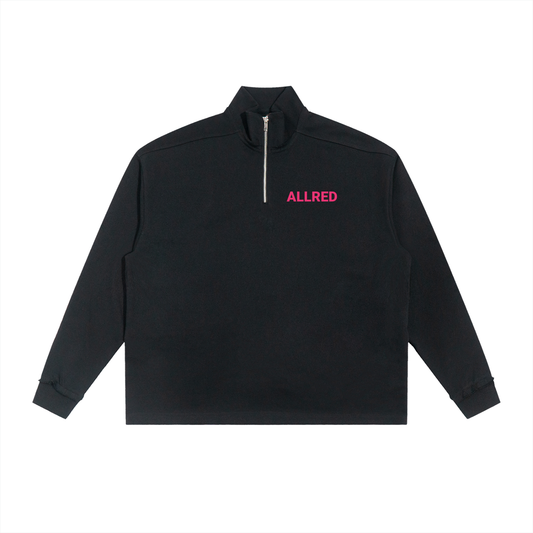 Custom Allred Half-Zip Rolled Edge Fleece Sweatshirt