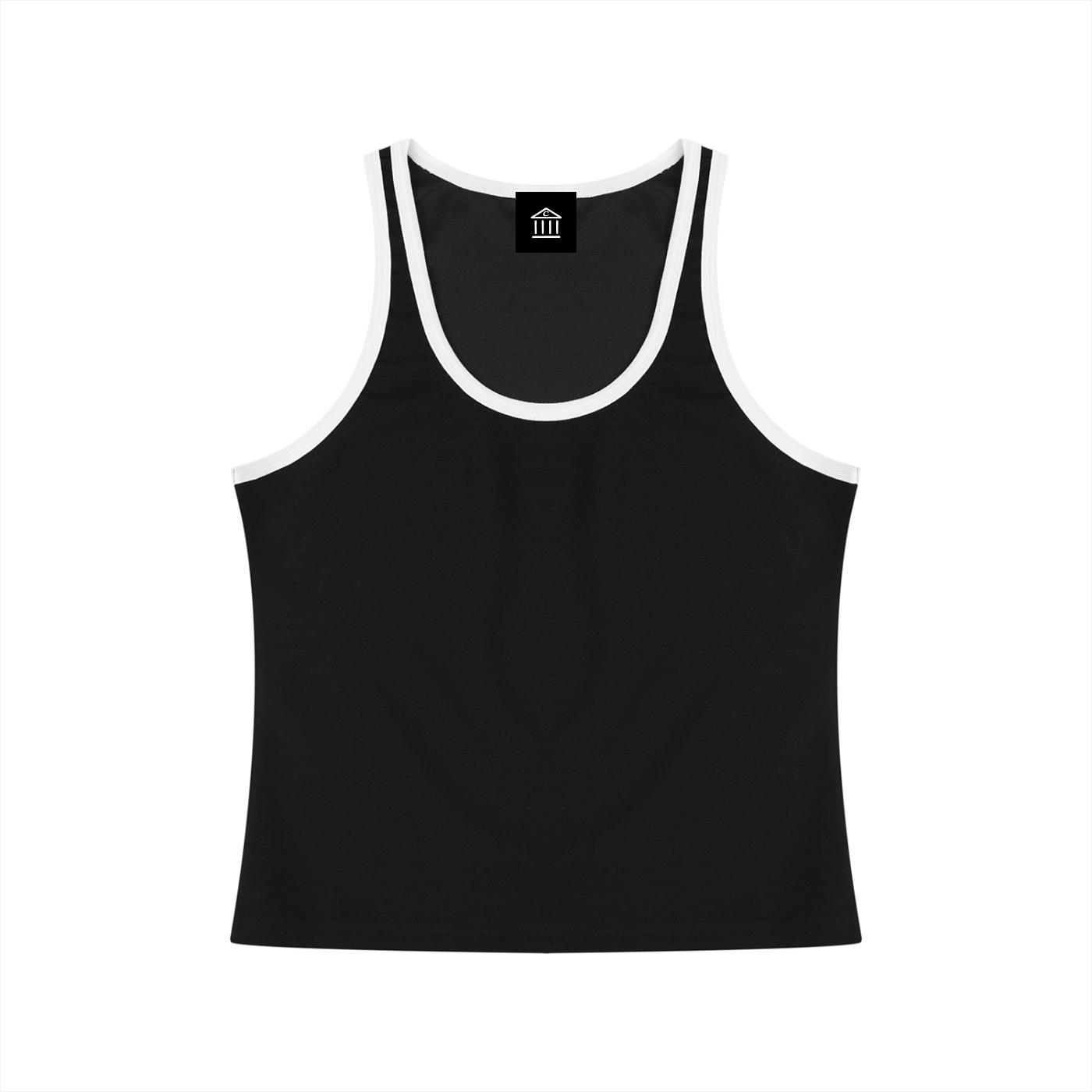 Women's Color Block Cropped Tank Top
