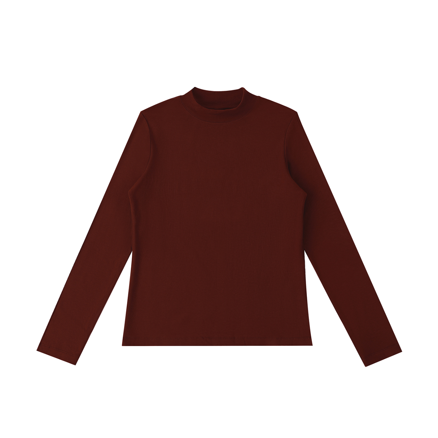 Mock Neck Long Sleeve T-Shirt