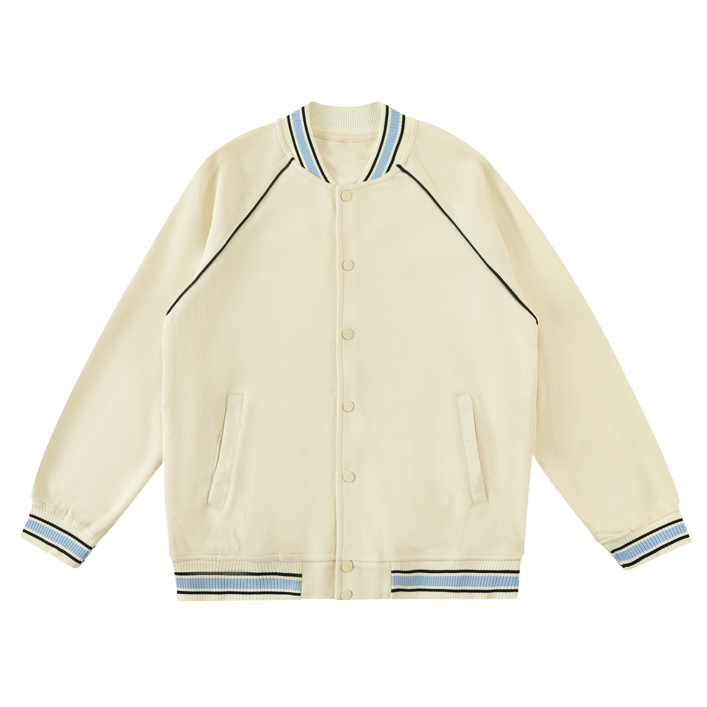 Raglan Varsity Jacket cream