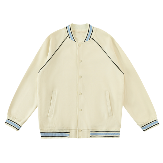 Raglan Varsity Jacket cream