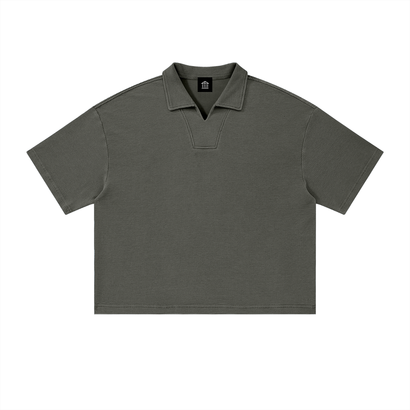Unisex Vintage Wash Boxy Polo Shirt