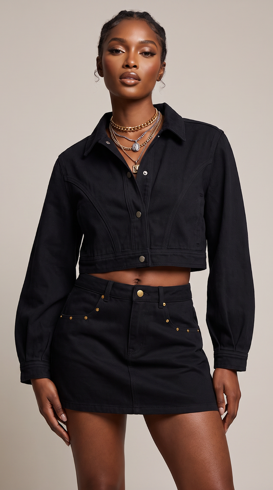 Crop Denim Jacket