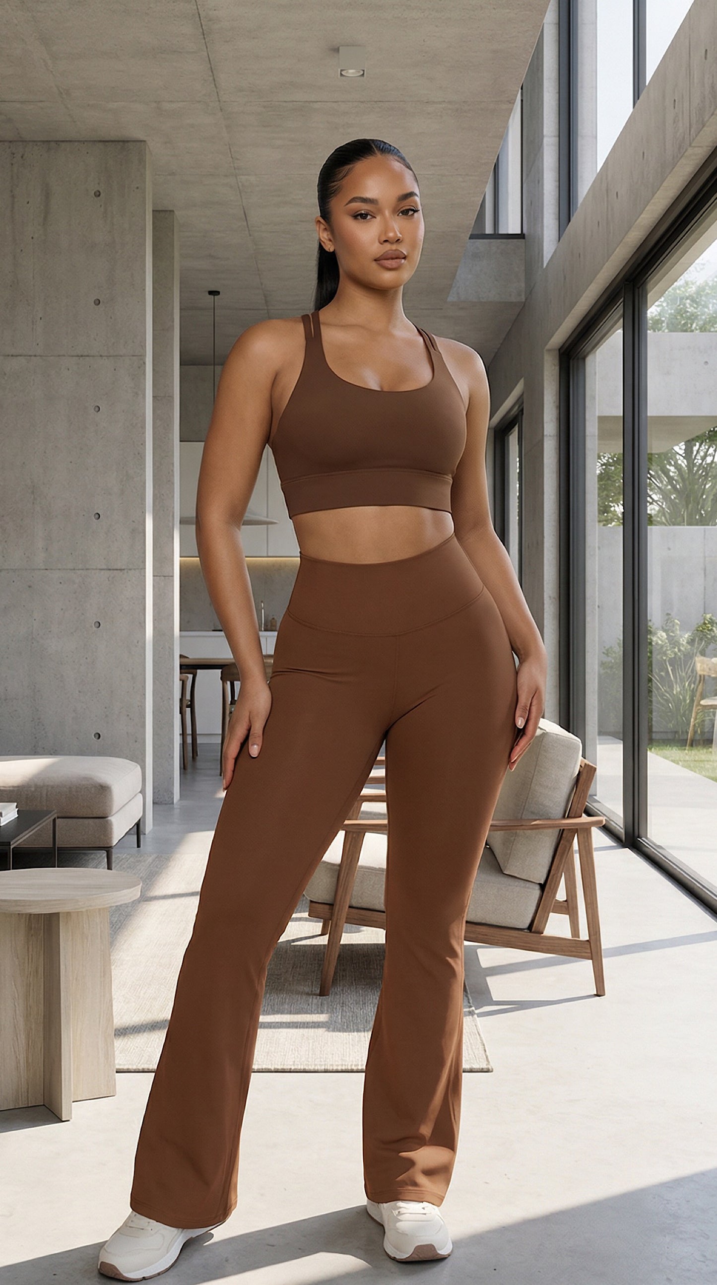 Women's High-Waisted Flare Leggings