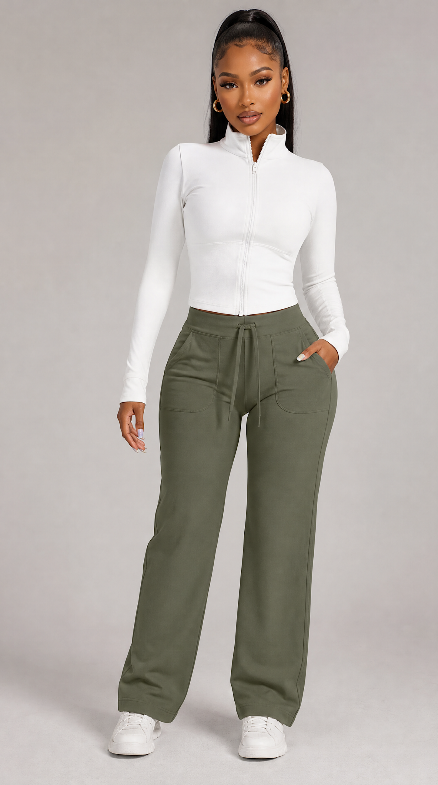 Women’s High Rise Straight Leg Yoga Pants