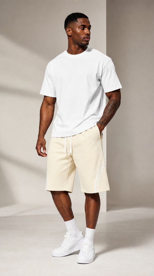 Wide Leg Piping Sweatpants