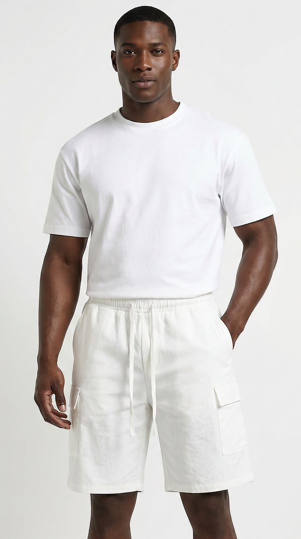 Drawstring Cargo Shorts
