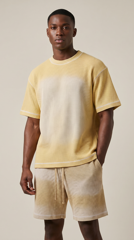 Sunfade Waffle Boxy T-Shirt