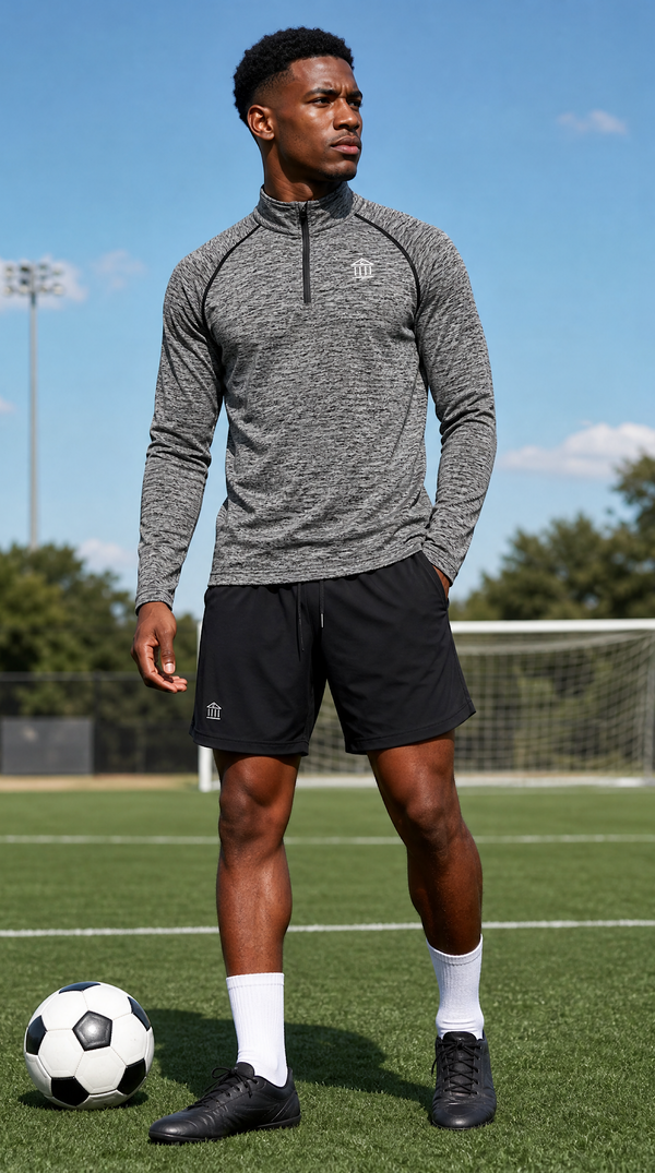 Men's Quarter-Zip Performance Long Sleeve T-Shirt