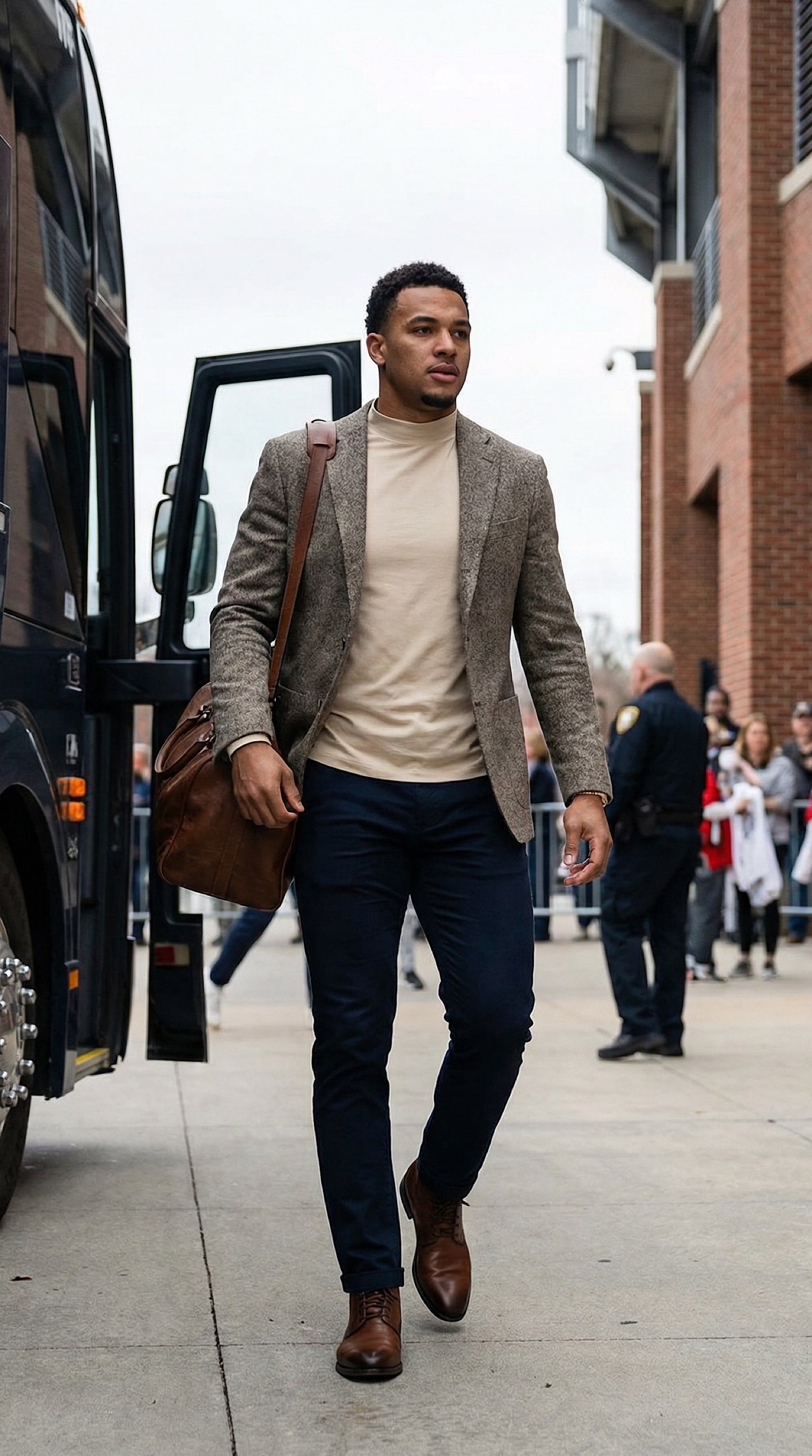 Mock Neck Long Sleeve T-Shirt