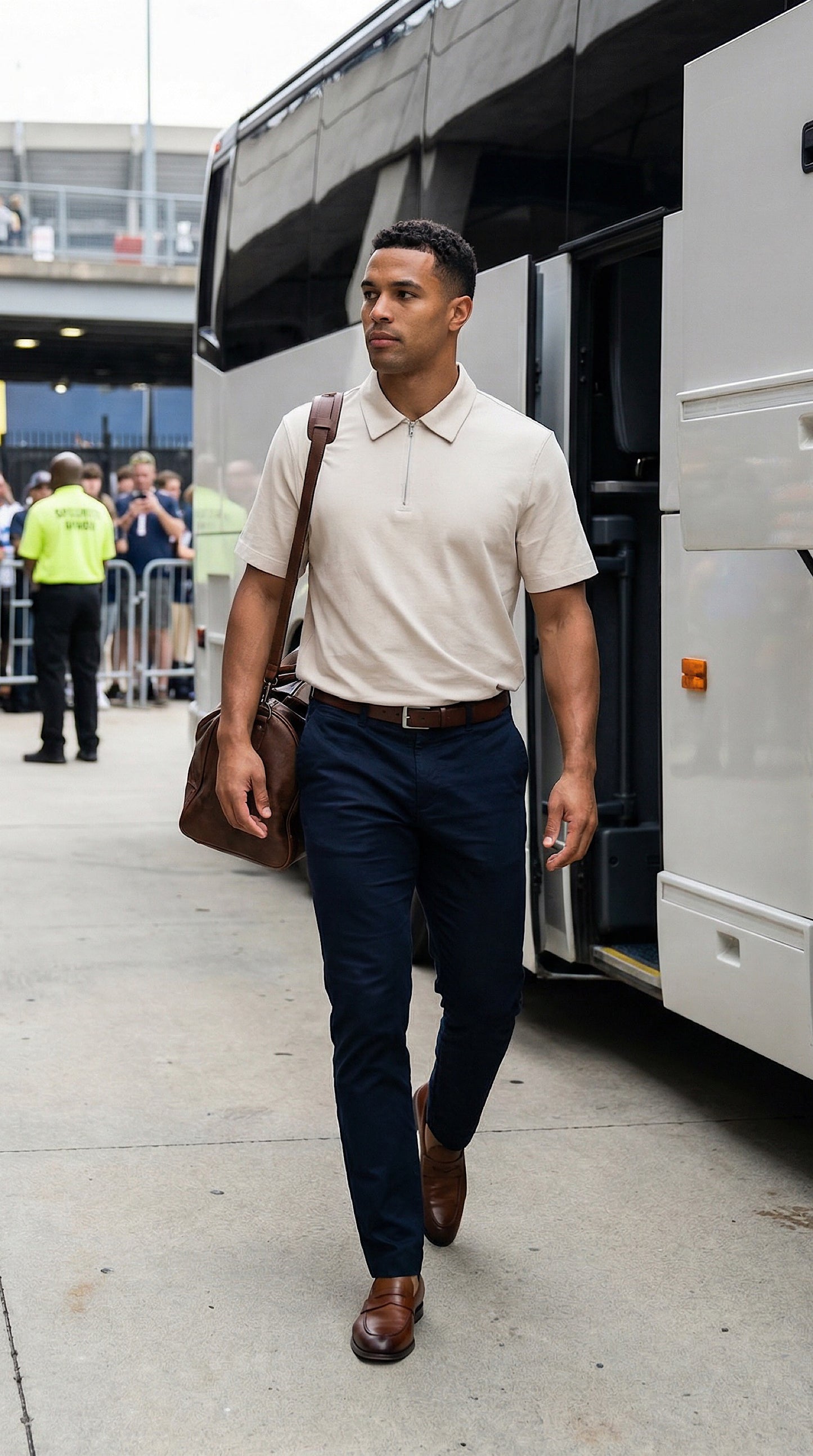 Half-Zip Cotton Polo Shirt