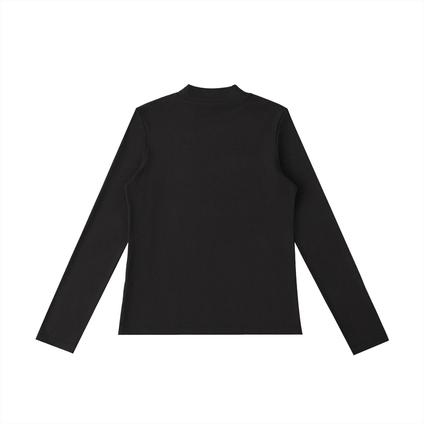 Mock Neck Long Sleeve T-Shirt