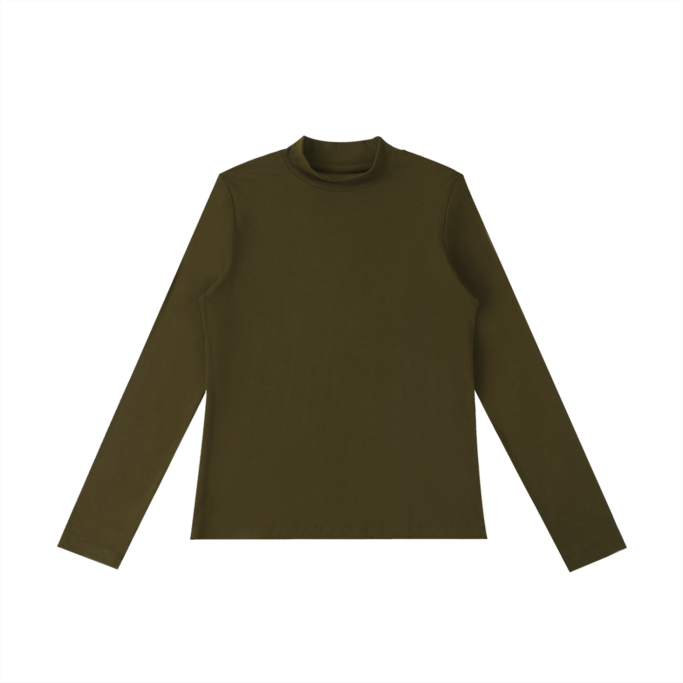 Mock Neck Long Sleeve T-Shirt