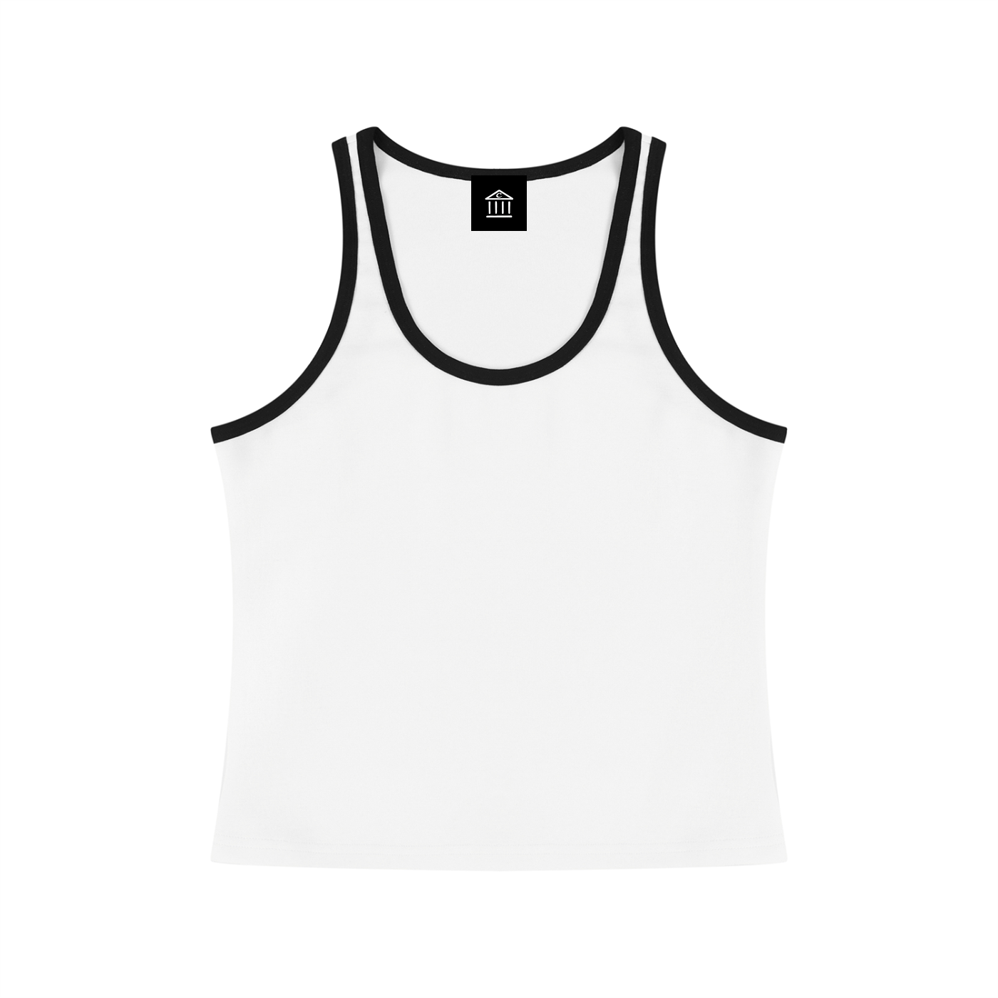 Women's Color Block Cropped Tank Top