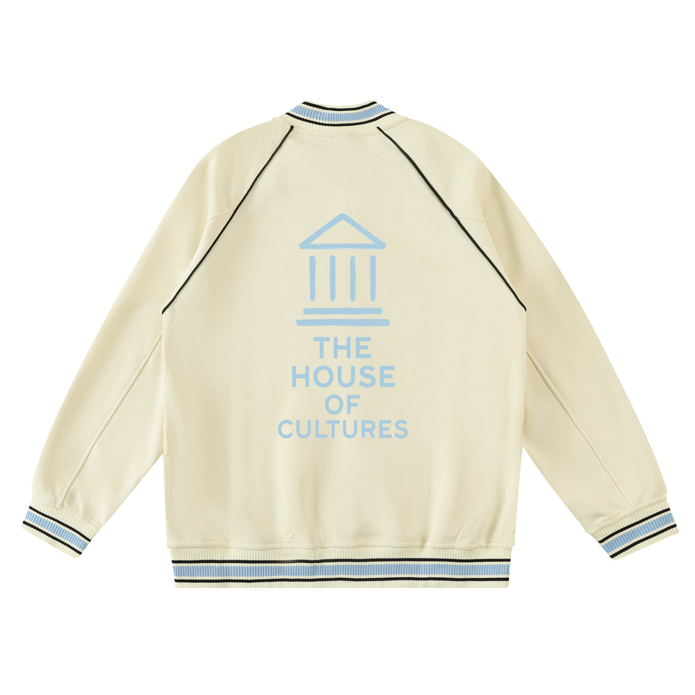 Raglan Varsity Jacket cream