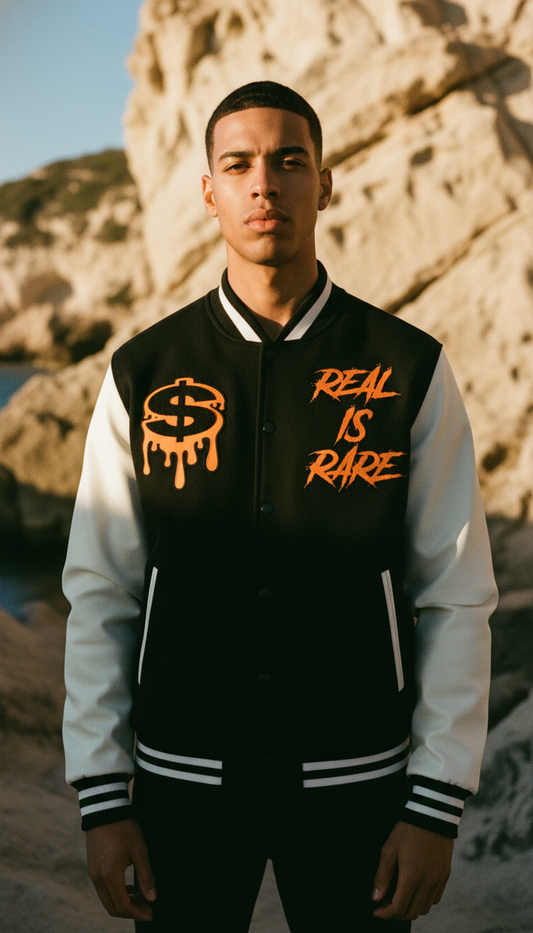 Real Is Rare Varsity Jacket